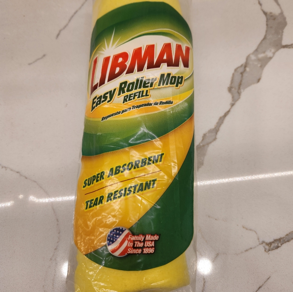 Libman Easy Roller Mop Refill 02017 Head‎ Super Absorbent Tear Resistant